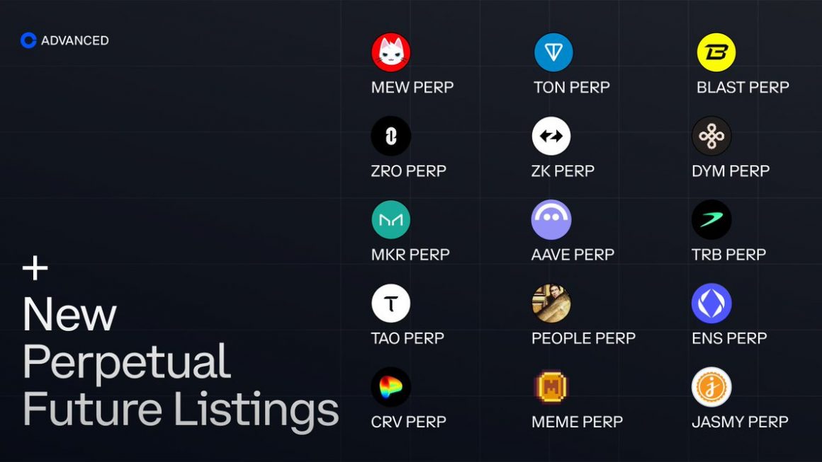 7月Coinbase Advanced新增15个新的永续期货合约，上市合约总数达到70个交易对缩略图